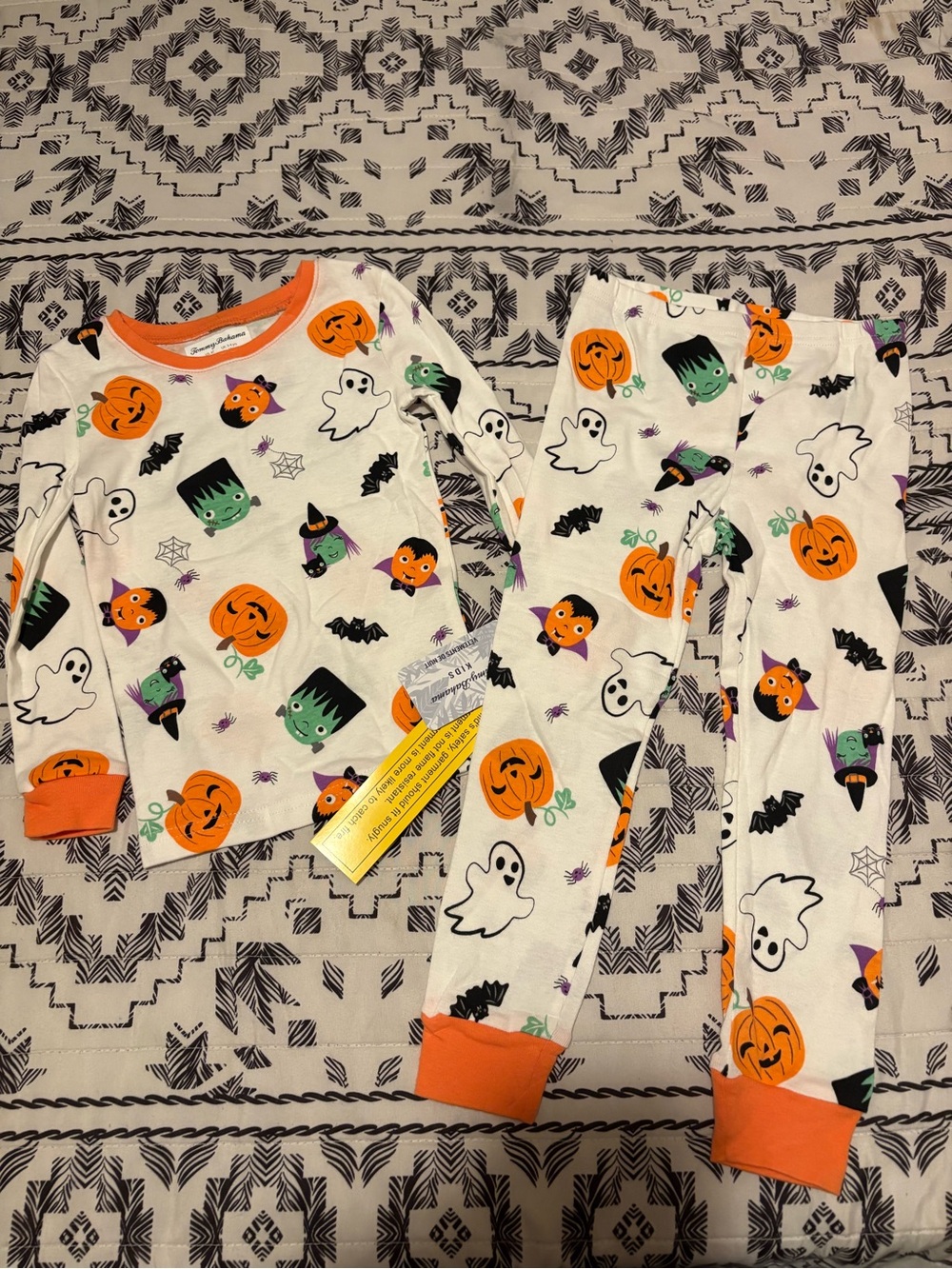 Tommy Bahama Halloween Cotton Knit Snug Fit 2-Piece Pajama Set 12m